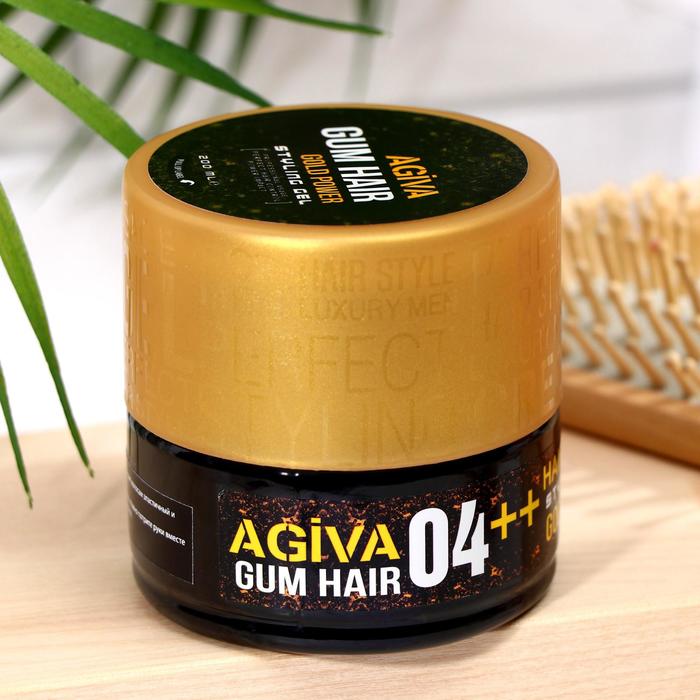 

Гель для укладки волос AGIVA Hair Gum Gold Power 04++, золотой, 200 мл