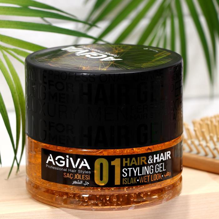 

Гель для волос AGIVA Hair Gel 01 Wet Look, мокрая причёска, 700 мл