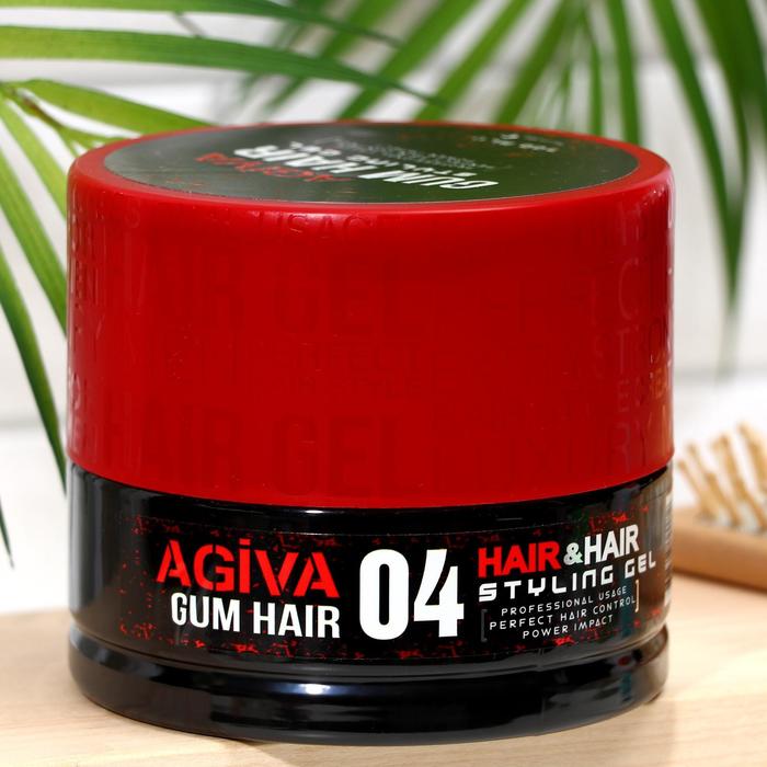 

Гель для укладки волос AGIVA Hair Gel 04 Gum, гибкий, эластичный, 700 мл