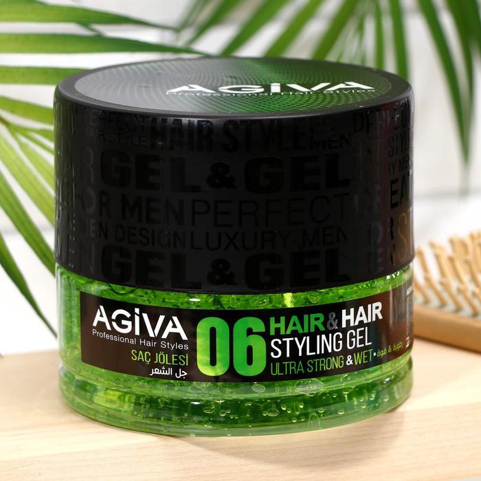 

Гель для укладки волос AGIVA Hair Gel 06 Ultra Strong Wet, ультра сильный, 700 мл