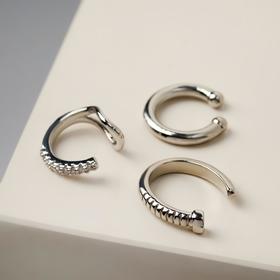 

Серьги "Каффы" утончённость, цвет серебро