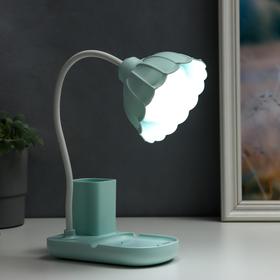 

Лампа настольная 1681/1 LED 5Вт 3000-6000К USB АКБ диммер мятный 16х10х41 см