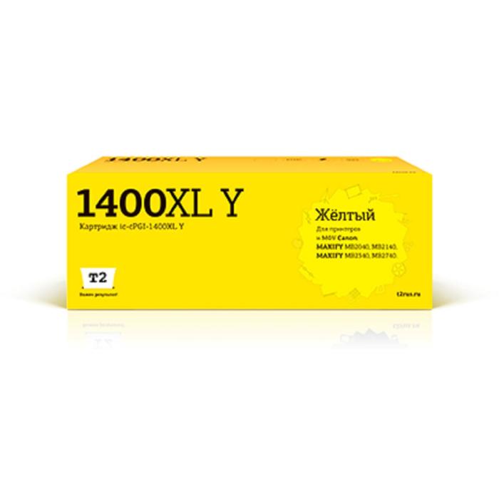 Картридж T2 IC-CPGI-1400XL Y (MAXIFY MB2040/MB2140/MB2340/MB2740), для Canon, жёлтый