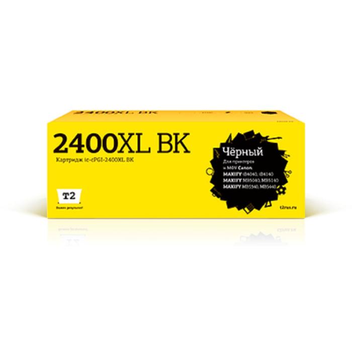 Картридж T2 IC-CPGI-2400XL BK (MAXIFY iB4040/iB4140/MB5340/MB5440), для Canon, чёрный