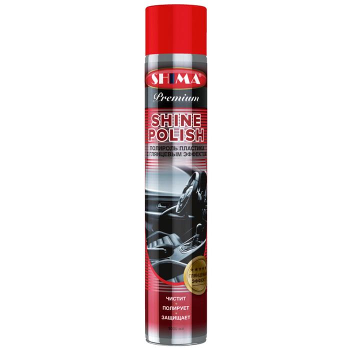 Полироль пластика SHIMA PREMIUM SHINE POLISH глянец, ваниль, аэрозоль, 1 л