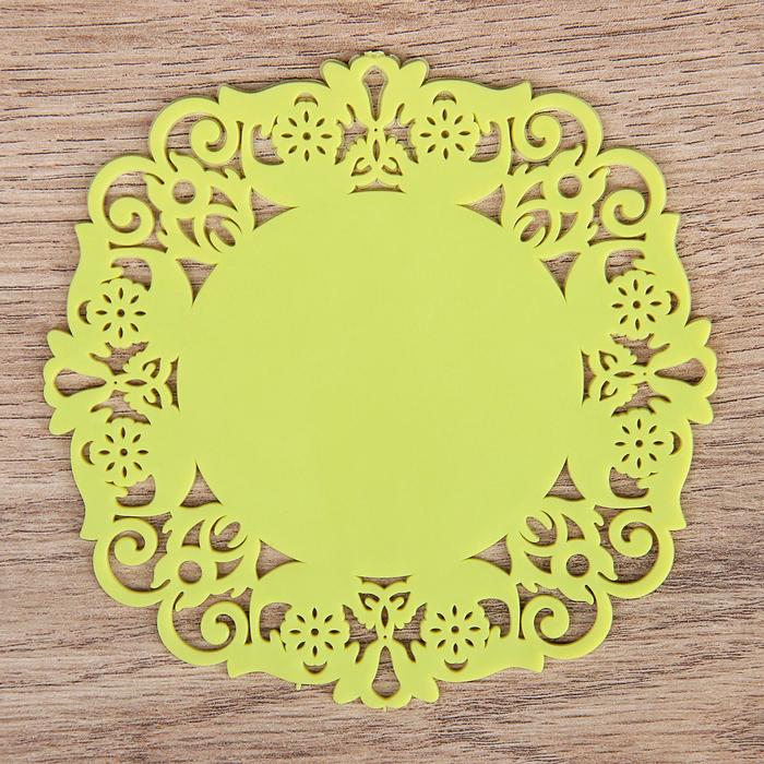 Набор подставок под горячее, 4 шт, 10 см "Чаепитие", цвета МИКС