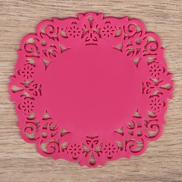 Набор подставок под горячее, 4 шт, 10 см "Чаепитие", цвета МИКС