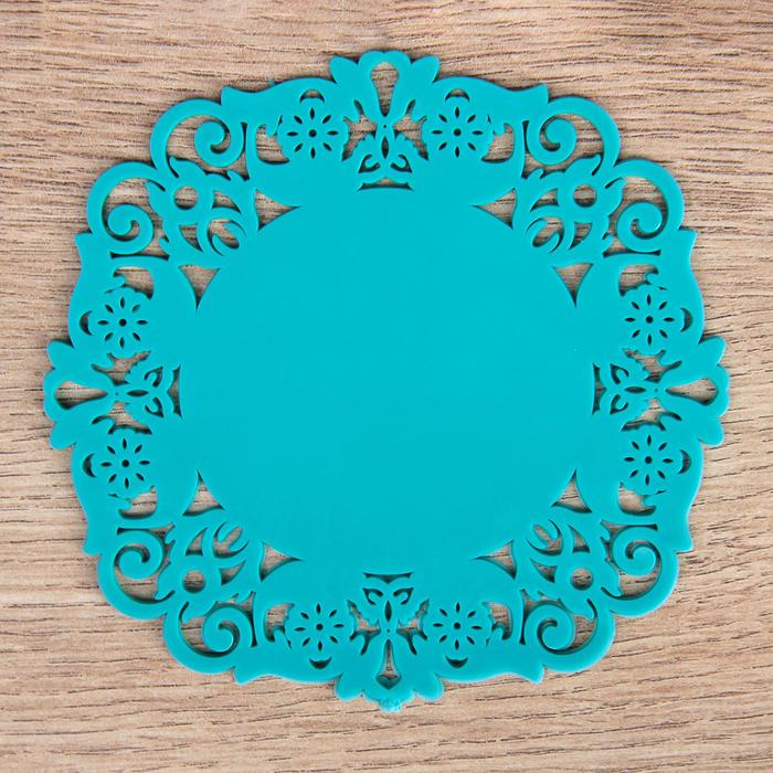 Набор подставок под горячее, 4 шт, 10 см "Чаепитие", цвета МИКС