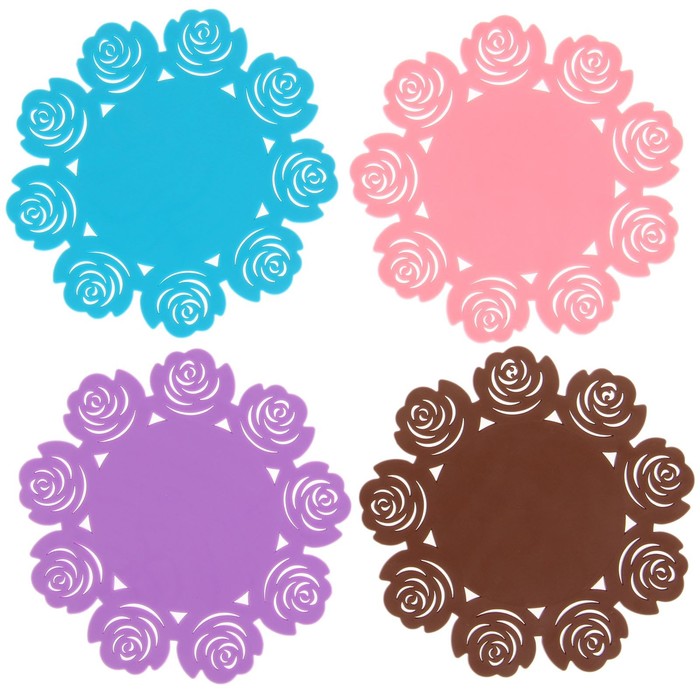 Подставка под горячее 16 см "Летний домик", цвета МИКС