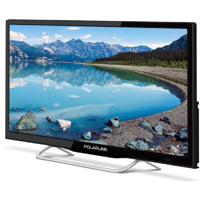 Телевизор PolarLine 24PL12TC, 24, 1366х768, DVB-T2/C, 1xHDMI, 1xUSB, чёрный 