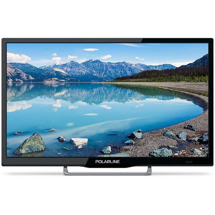 Телевизор PolarLine 24PL51TC-SM, 24, 1366х768, DVB-T2/C, 2xHDMI, 1xUSB, SmartTV, чёрный