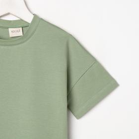 

Футболка детская MINAKU:Basic line kids цвет оливковый, рост 116