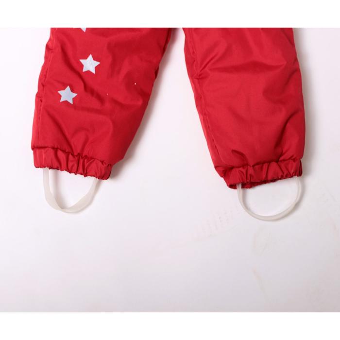 фото Комбинезон унисекс, рост 68 см, цвет красный emson kids