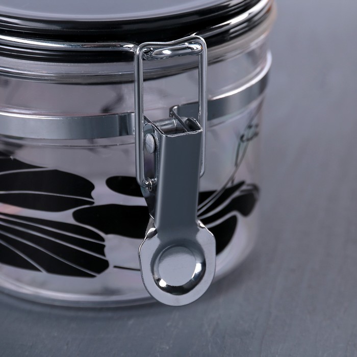 Банка для сыпучих продуктов 700 мл "Узорная"