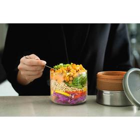 

Ланч-бокс glass lunch pot, 600 мл, коричневый