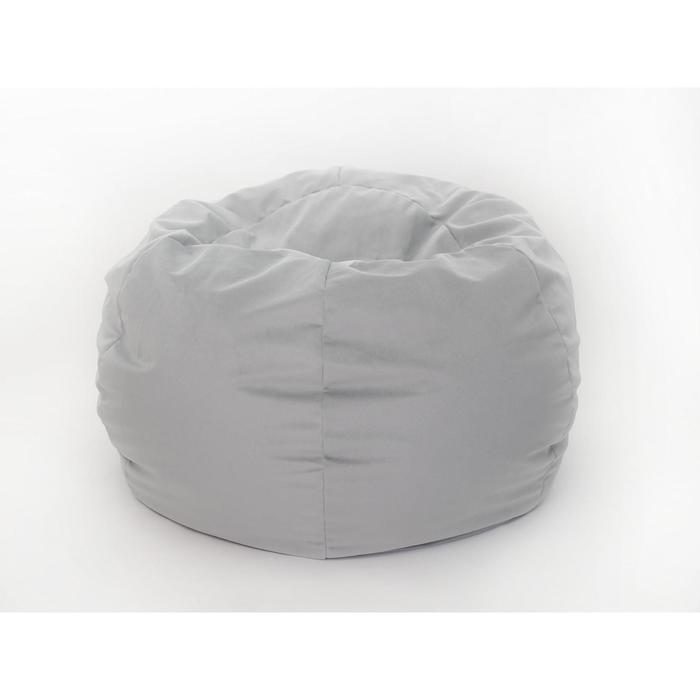 фото Кресло-мешок «орбита», размер 45x100 см, цвет серый, велюр wowpuff