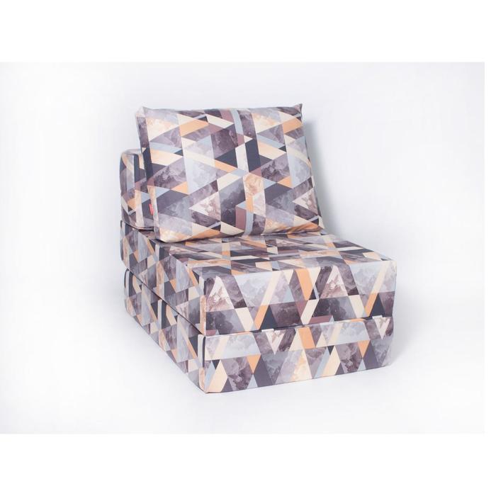 фото Кресло-кровать «окта», размер 75x100 см, цвет сноу браун, велюр wowpuff