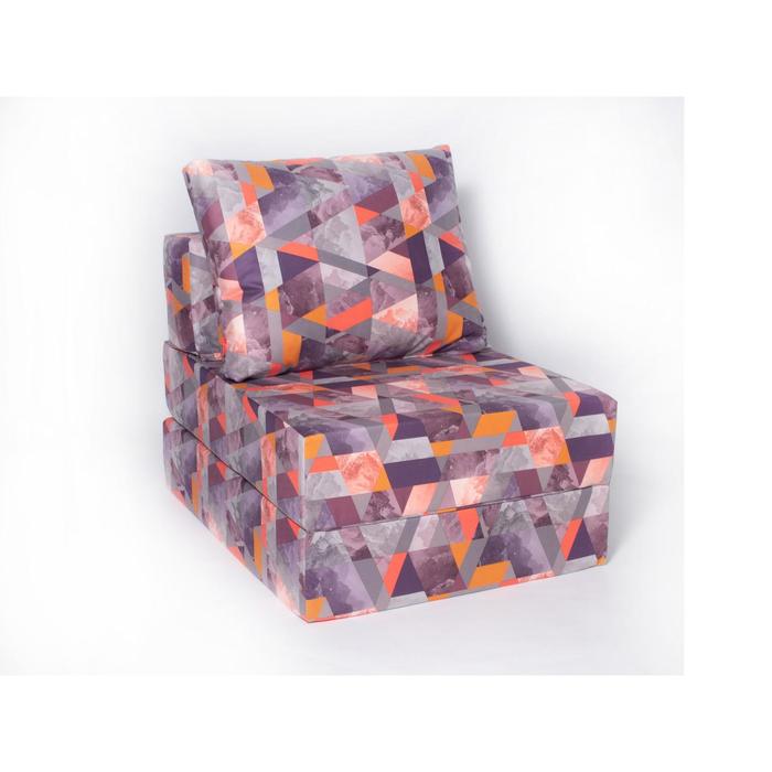 фото Кресло-кровать «окта», размер 75x100 см, цвет сноу манго, велюр wowpuff