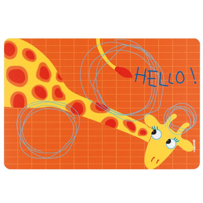 фото Мат сервировочный детский hello, жираф guzzini