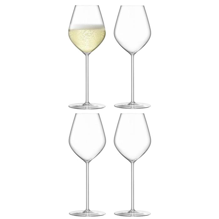 Набор бокалов для шампанского Borough, 285 мл, 4 шт набор бокалов для шампанского lsa international borough 285 мл 4 шт стекло