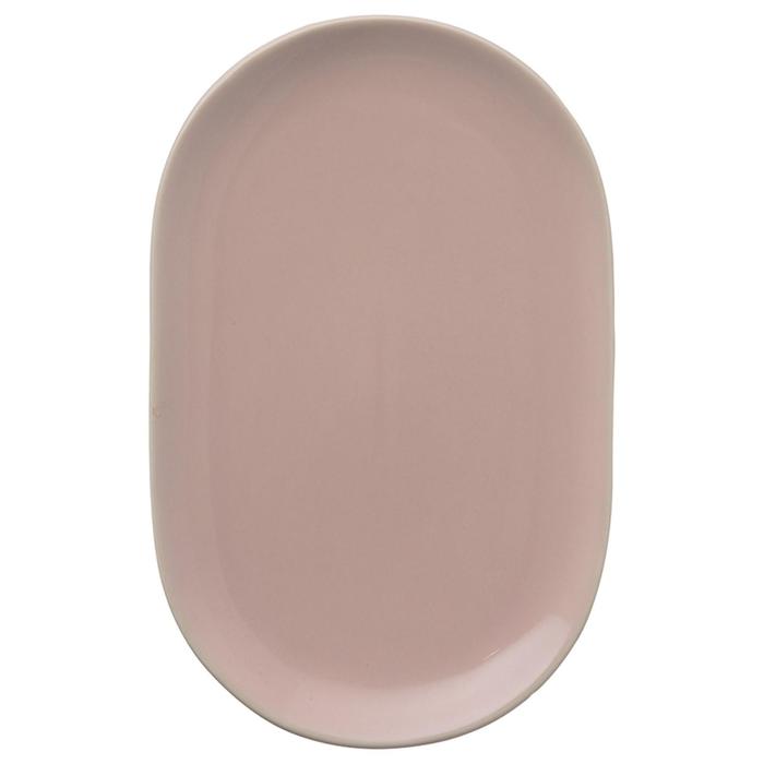 Тарелка сервировочная Cafe Concept, 19,6х12,5 см, розовая