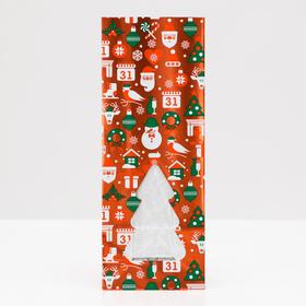 

Пакет бумажный фасовочный "Ёлка", с окном, 12 х 6 х 26 см