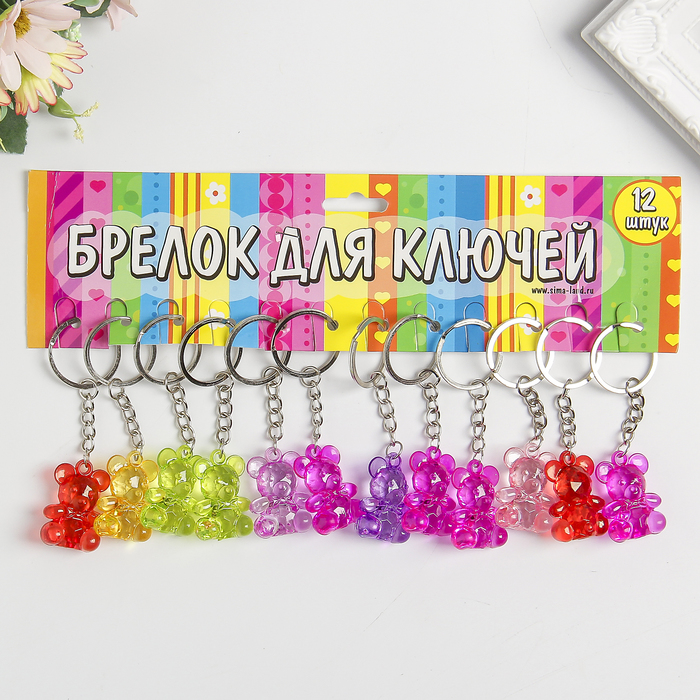 Подвеска для телефона "Мишка", цвета МИКС