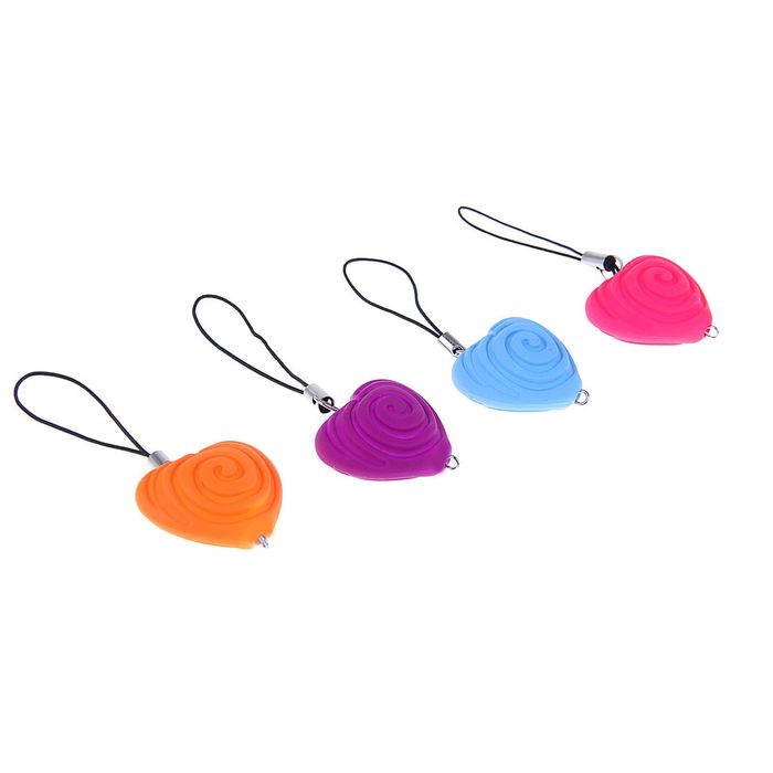 Подвеска для телефона "Сердце розой", цвета МИКС