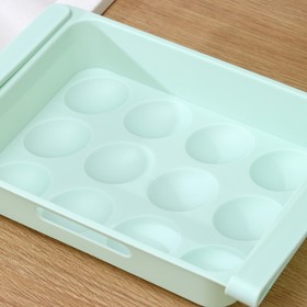 Полка для яиц в холодильник, подвесная, 12 ячеек, 26×17×5 см, цвет МИКС от Сима-ленд