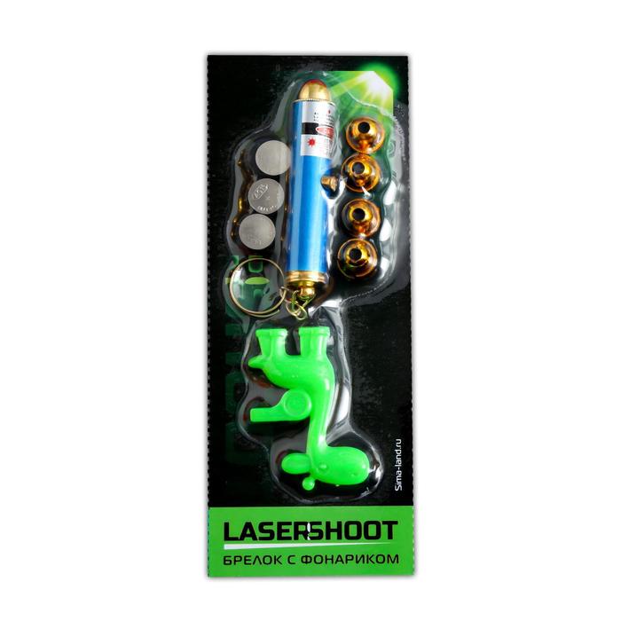 Лазер (5 насадок) + свисток "Гитара", цвета МИКС
