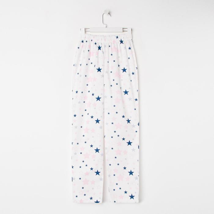 

Брюки женские KAFTAN "Pink stars", р. 44-46, белый
