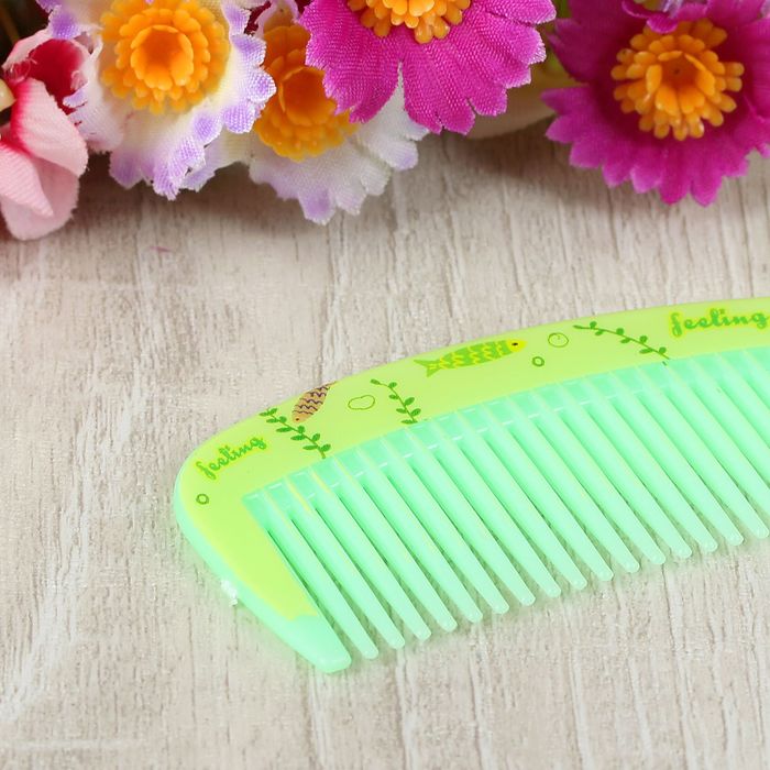 Расчёска с ручкой, цвета МИКС