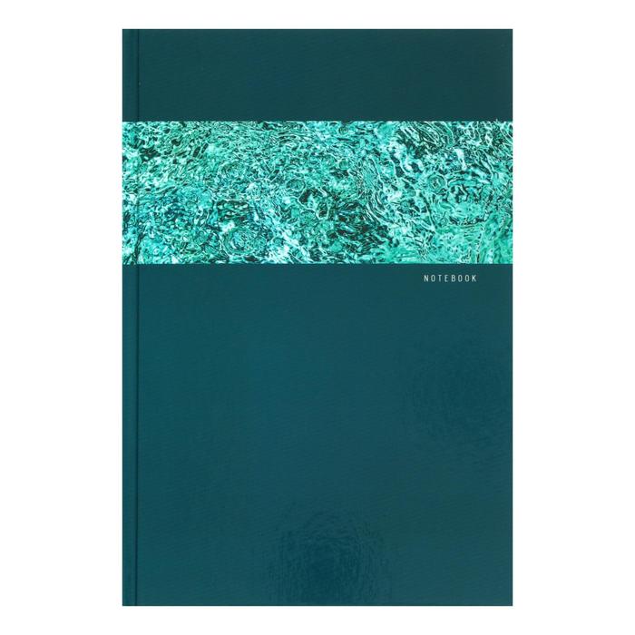фото Книга для записей а5, 80 листов в клетку "синяя классика", твёрдая обложка, глянцевая ламинация, блок 60 г/м6 listoff