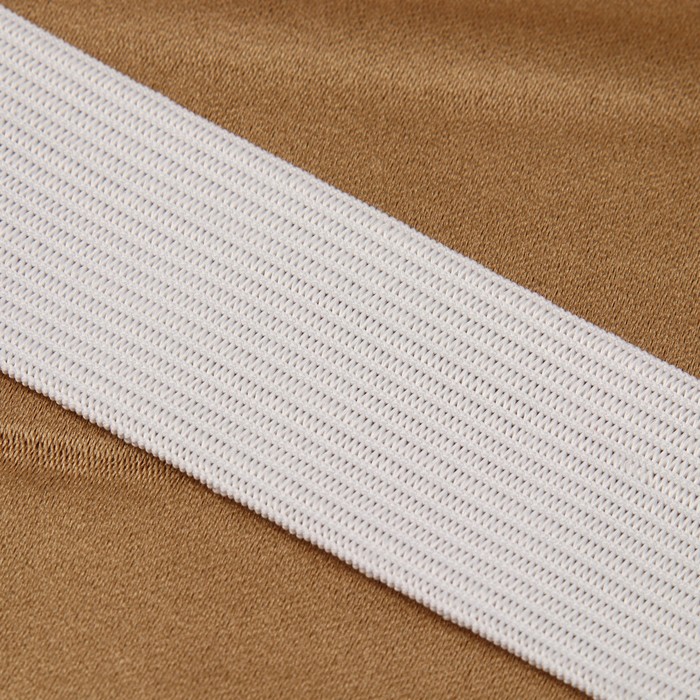 Резинка вязаная, 30 мм, 25 ± 2 м, цвет белый