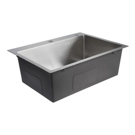 

Мойка кухонная AVINA HM6548 satinn, 650х480х210 мм, S = 3,0 и 1,5 мм, глянец, хром