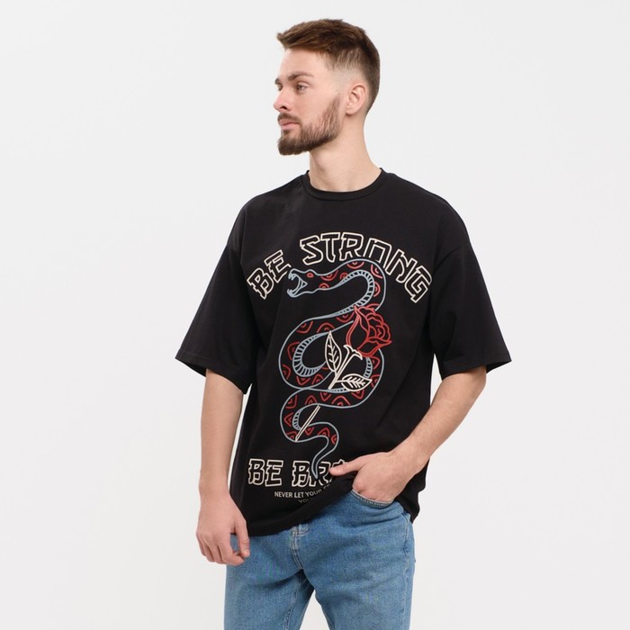 

Футболка KAFTAN "Be strong", черный, р. 48