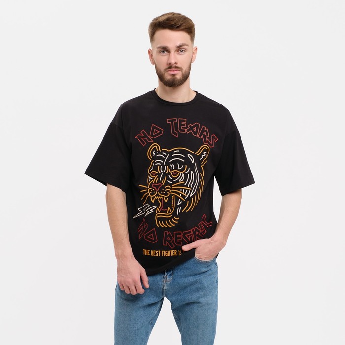

Футболка мужская KAFTAN "No regret", черный, размер 56