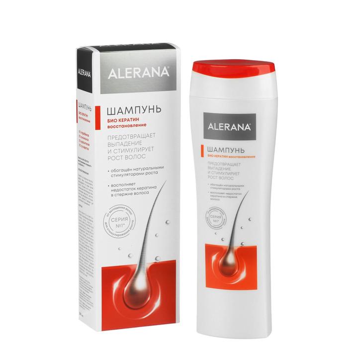 Шампунь для волос Alerana био кератин, восстанавливающий, 250 мл alerana шампунь био кератин восстановление 250 мл
