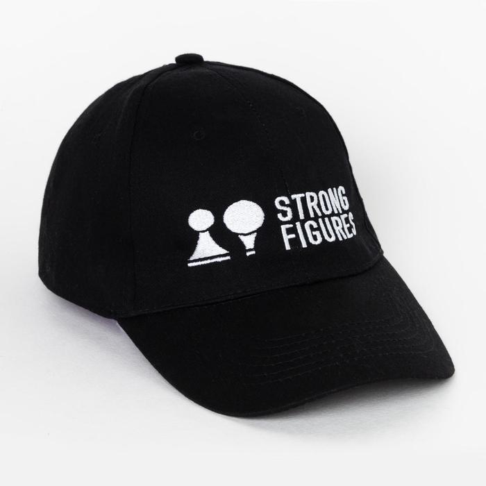

Бейсболка STRONG FIGURES чёрный, 100% хлопок, твилл, 220 г/м2