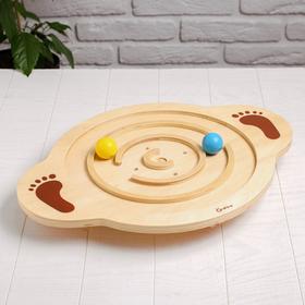 

Развивающая игра "Балансирующая доска с мячиком" 6х48,5х37,5 см, Уценка (помята упаковка)