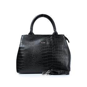 

Сумка тоут, отдел на молнии, цвет черный 15х32х22,5см