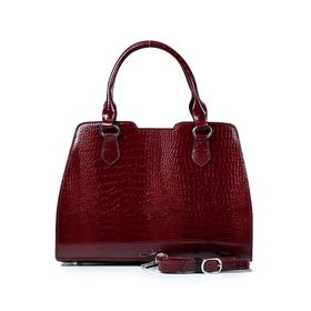 

Сумка тоут, отдел на молнии, цвет бордо 33х24,5х13,5см