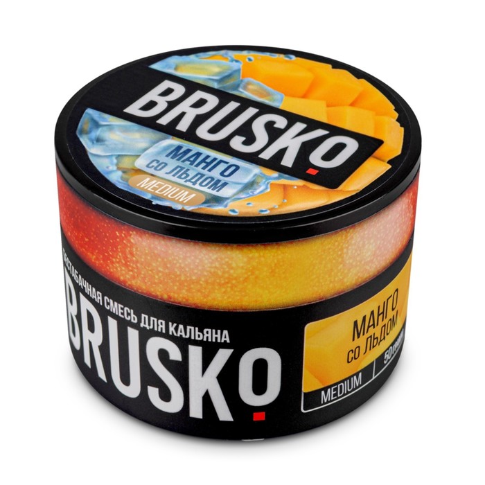Бестабачная смесь Brusko "Манго со льдом", 50 г, medium