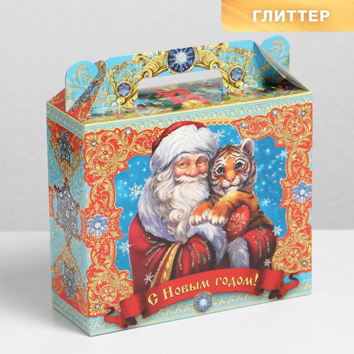 

Коробка складная «С новым годом», 17,5 × 15(18) × 6,5 см