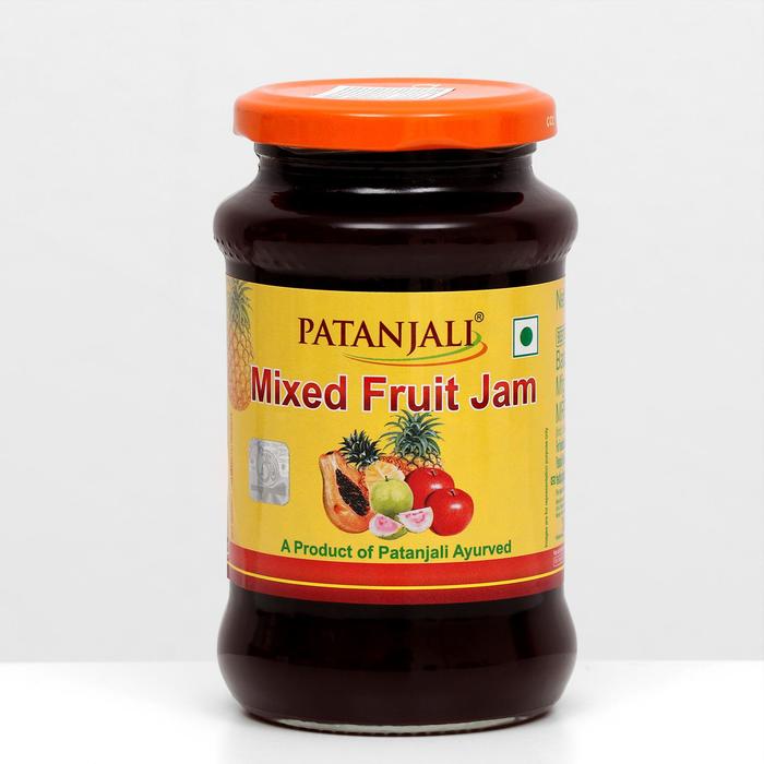 Фруктовый джем Patanjali Mixed Fruit Jam, смешанный фруктовый джем, 500 г