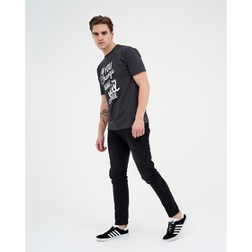 

Футболка мужская, цвет тёмно-серый, размер 46