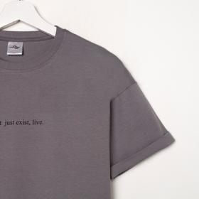 

Футболка женская, цвет серый, размер 56