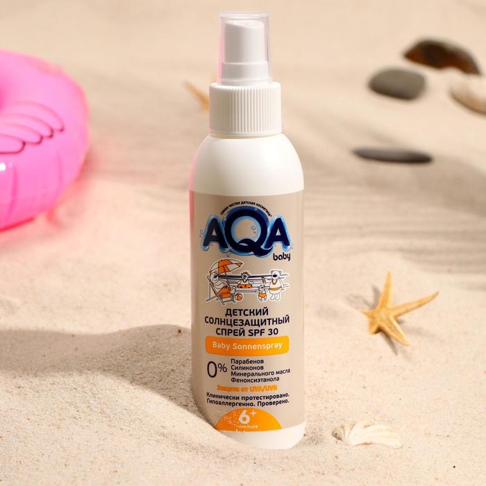 

Детский солнцезащитный спрей, AQA baby, SPF 30, 150 мл