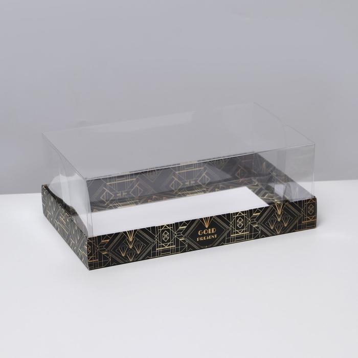 Коробка кондитерская «Gold», 22 х 8 х 13,5 см