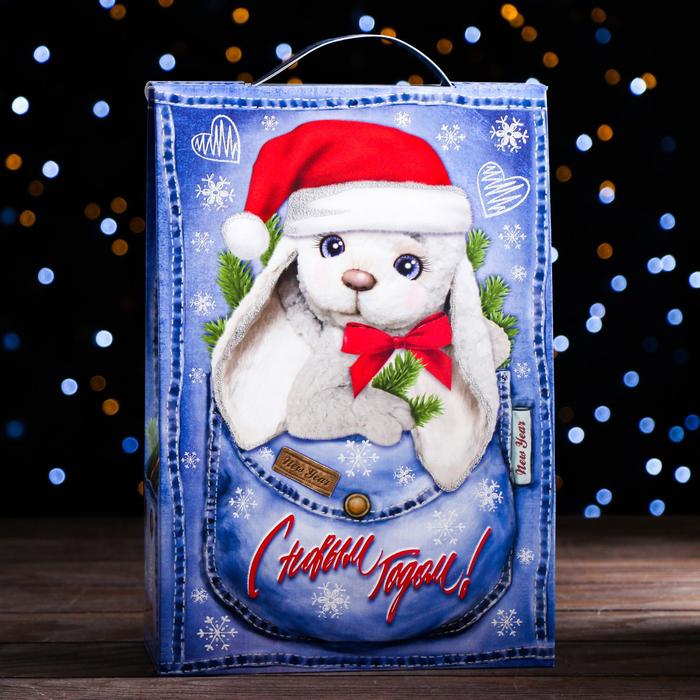

Подарочная коробка "Сумка с Зайкой", 21,3 х 9,2 х 31,5 см
